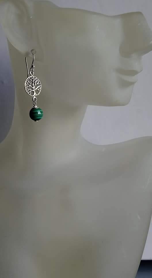 Bo arbre de vie ag malachite buste