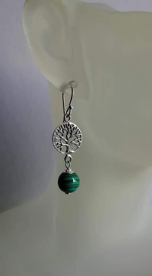 Bo arbre de vie ag malachite gros plan