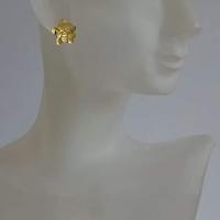Puces fleur plaque or buste